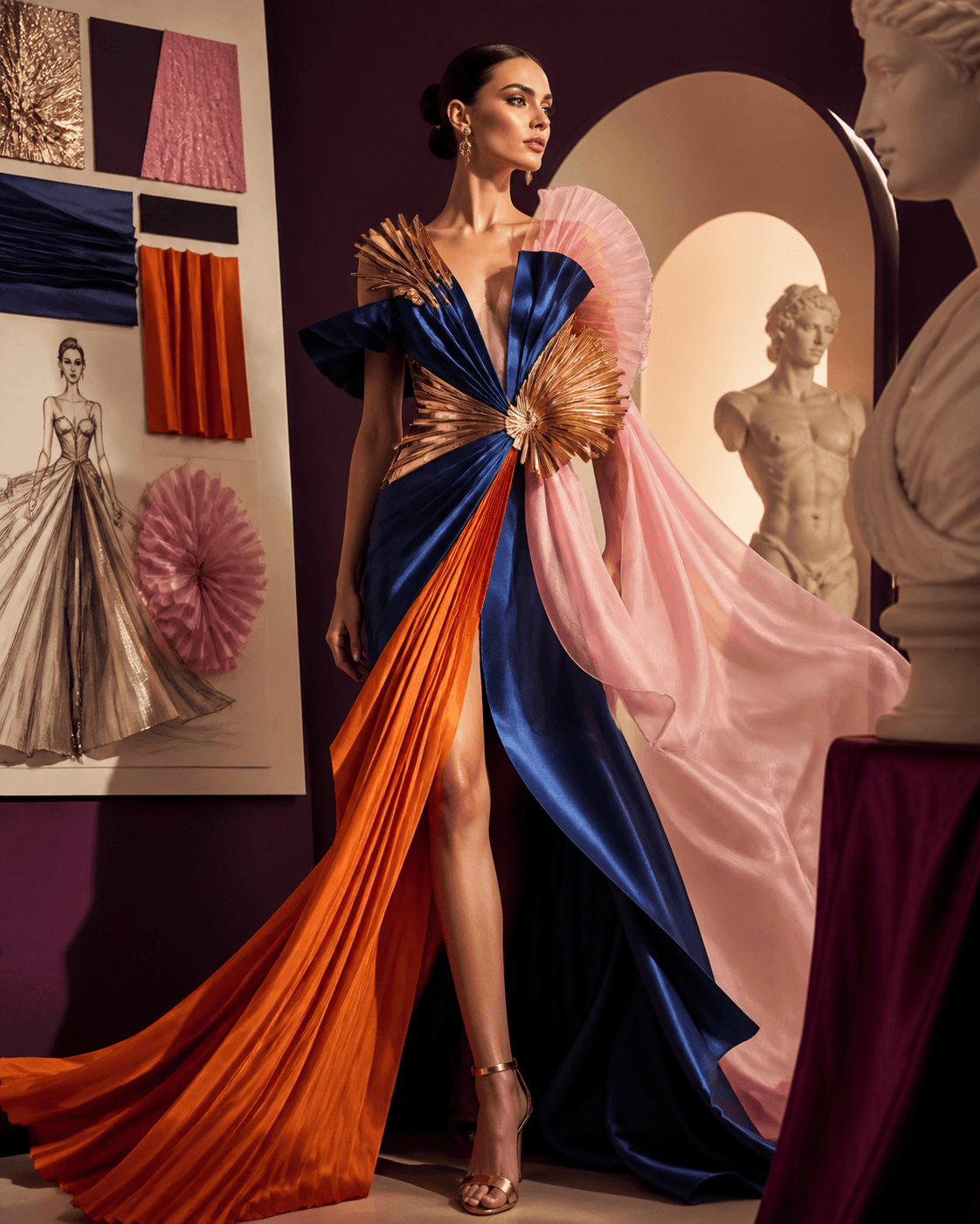 Editorial fashion image generated in Airveek