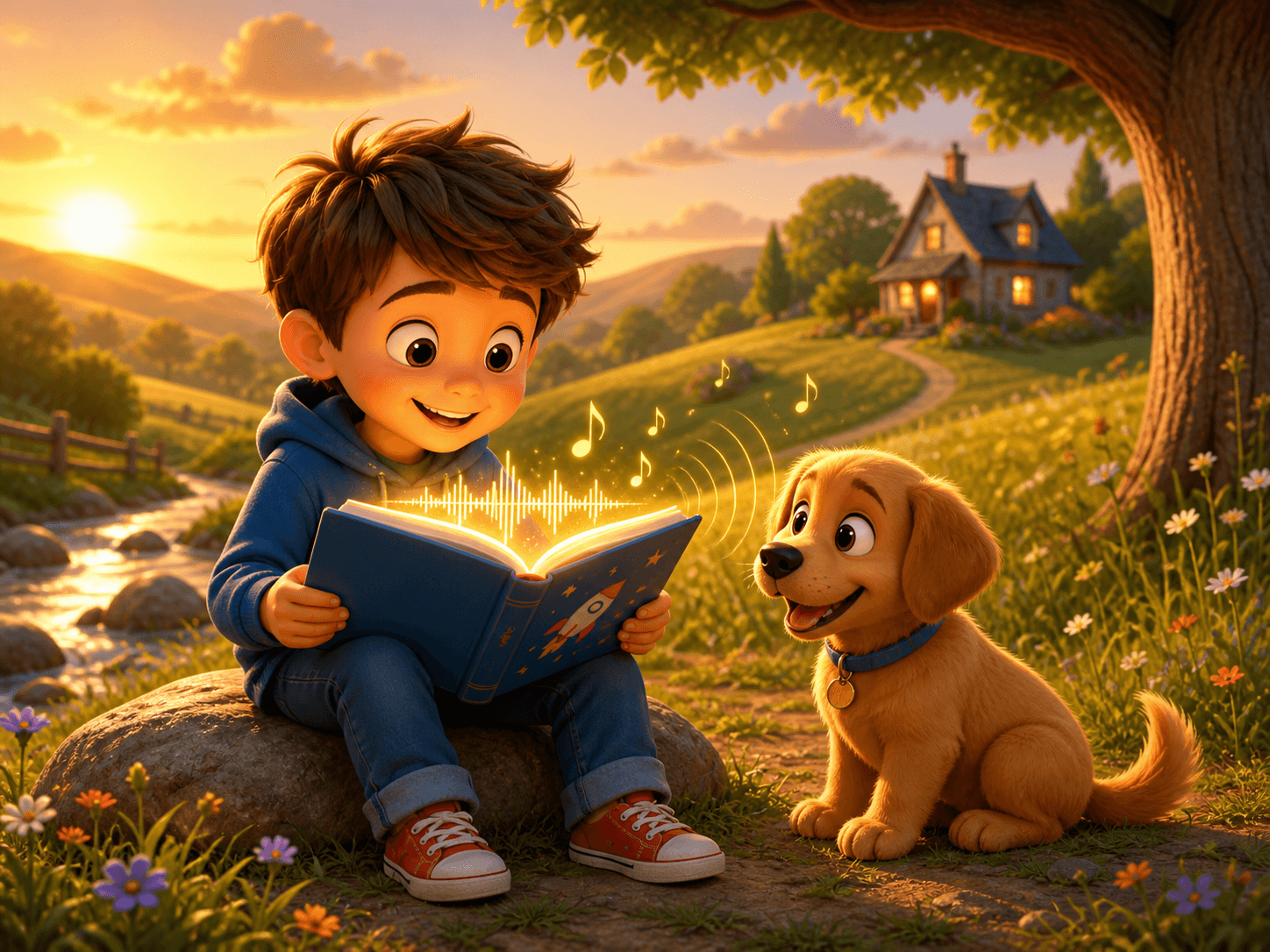 A narrated illustrated storybook created with Airveek