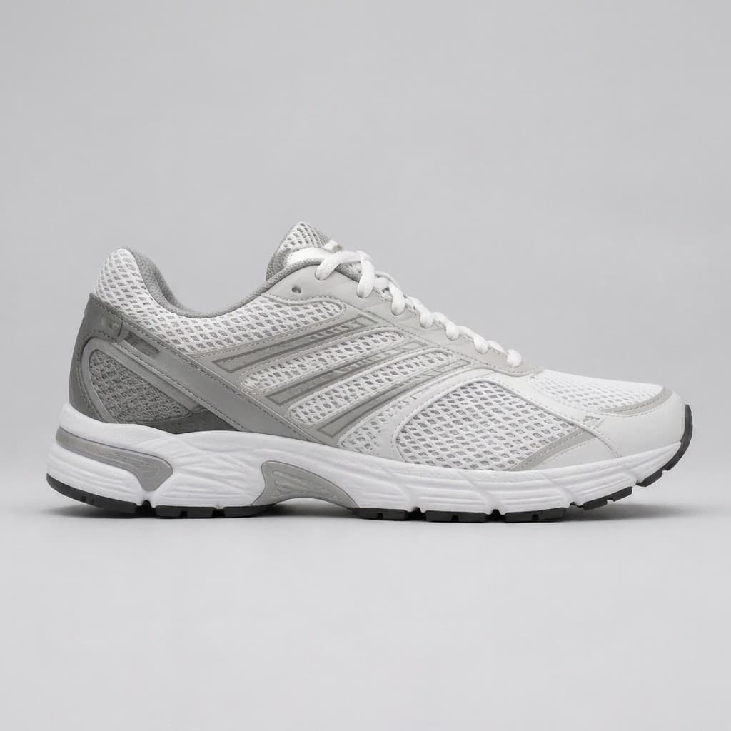 Clean ecommerce listing image of a neutral running shoe