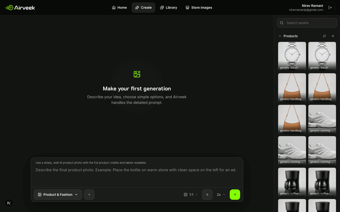 Airveek workspace ready for the watch lifestyle workflow