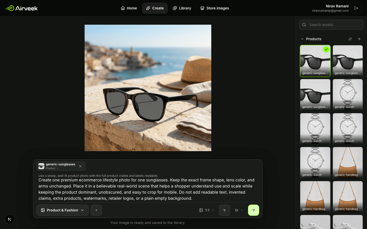 Saved sunglasses lifestyle result in Airveek