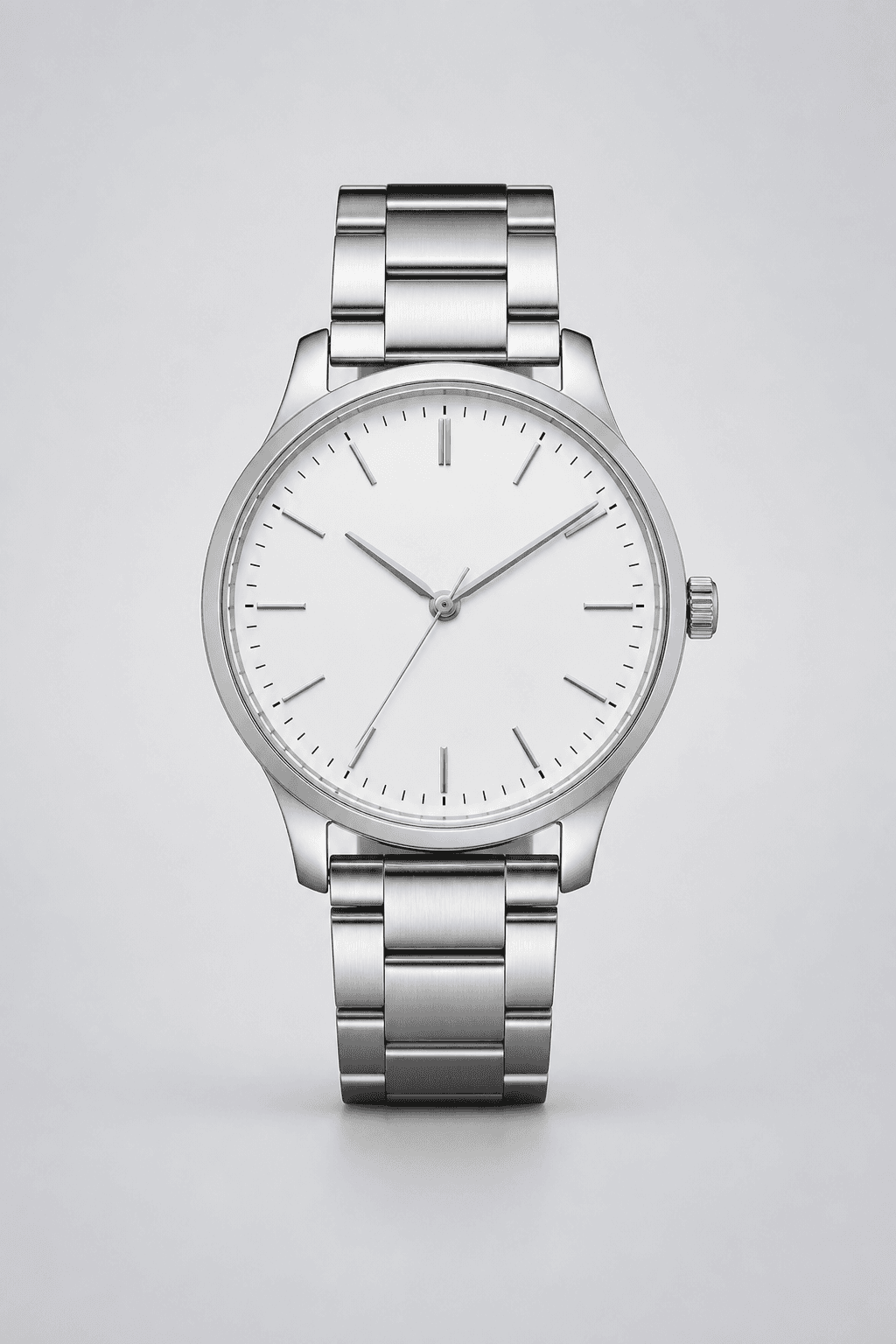 Unbranded stainless steel analog watch source reference